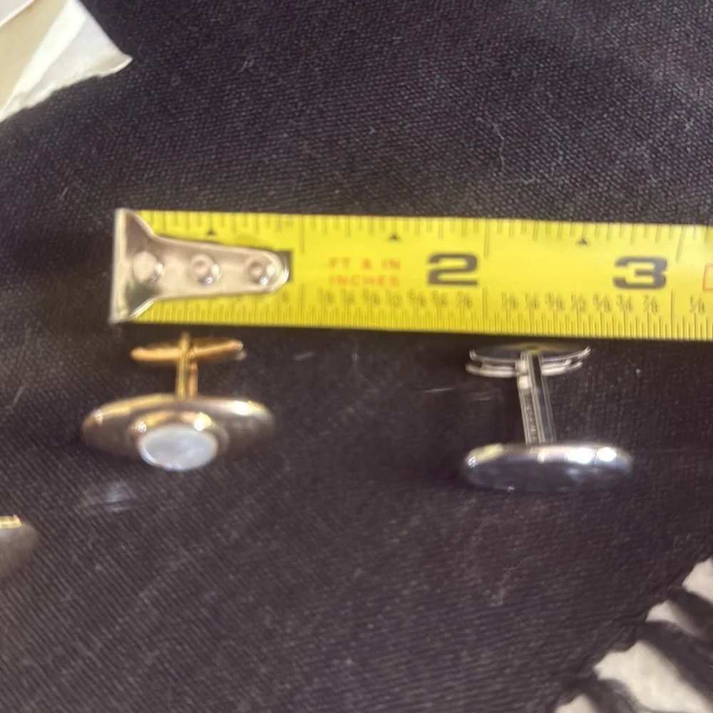 Vintage Elegant Gold and Silver Swank Cufflinks